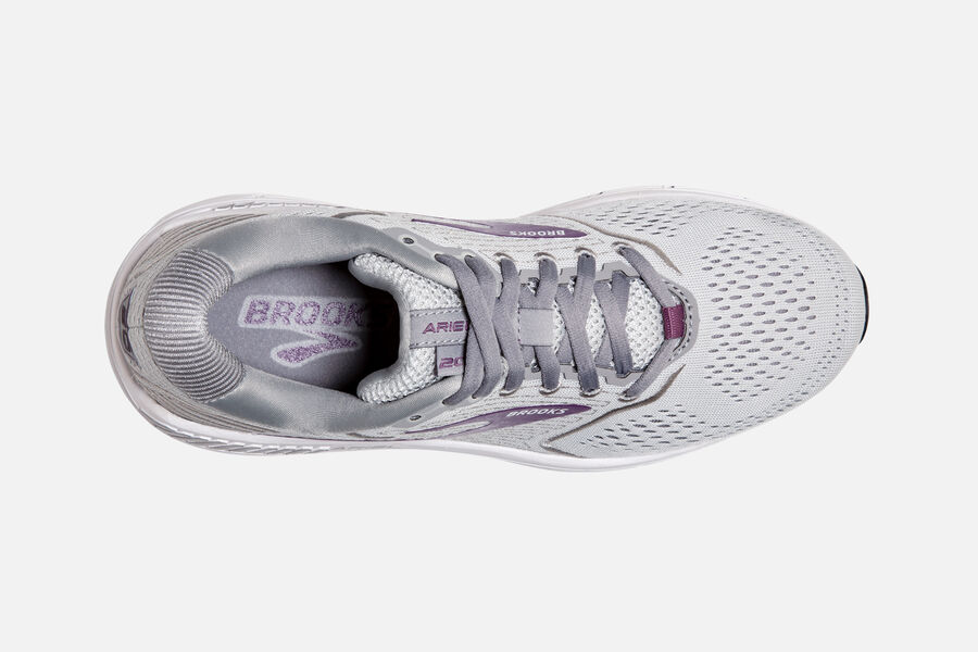 Brooks Ariel \'20 Road Running Shoes Womens Grey/Purple 418752-VWN